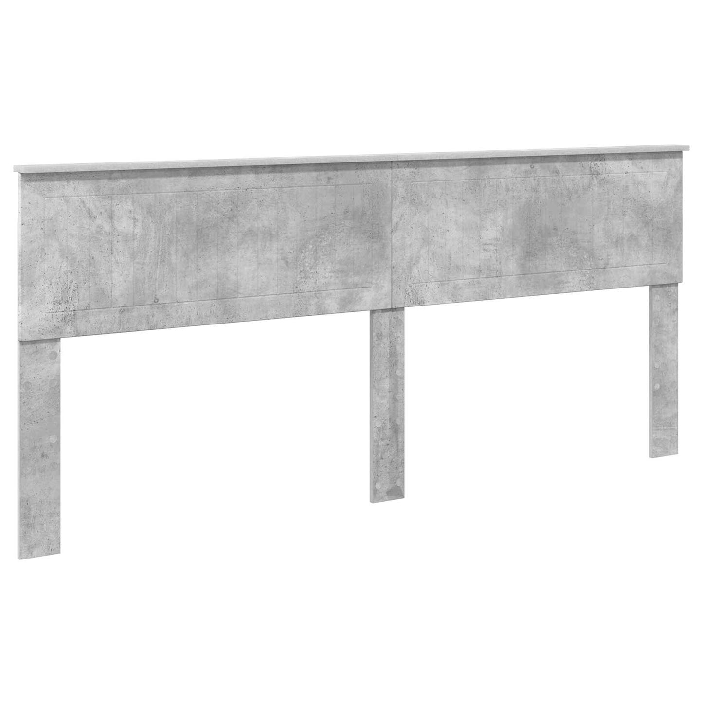 vidaXL Bed Frame with Drawer Concrete Grey 200 x 200 cm Engineer Wood