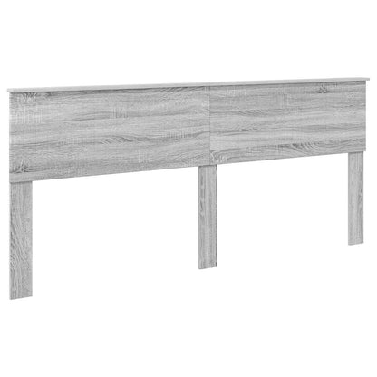 vidaXL Bed Frame with Drawer Grey Sonoma 200 x 200 cm Engineer Wood