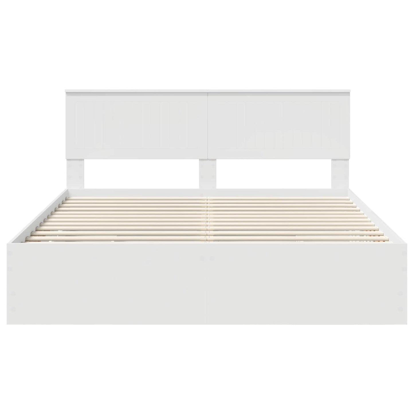 vidaXL Bed Frame with Drawer White 160 x 200 cm Engineer Wood