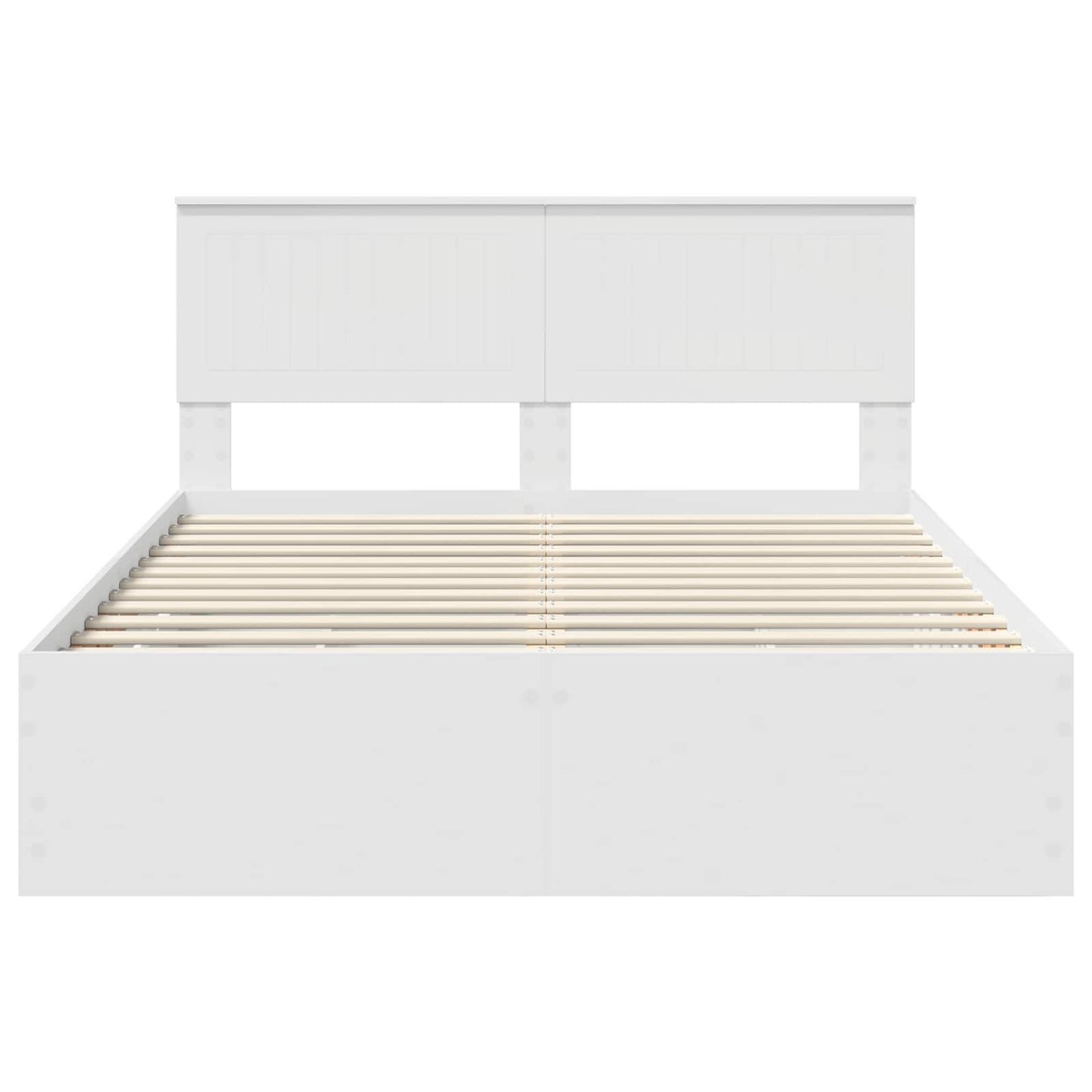 vidaXL Bed Frame with Drawer White 140 x 190 cm Engineer Wood