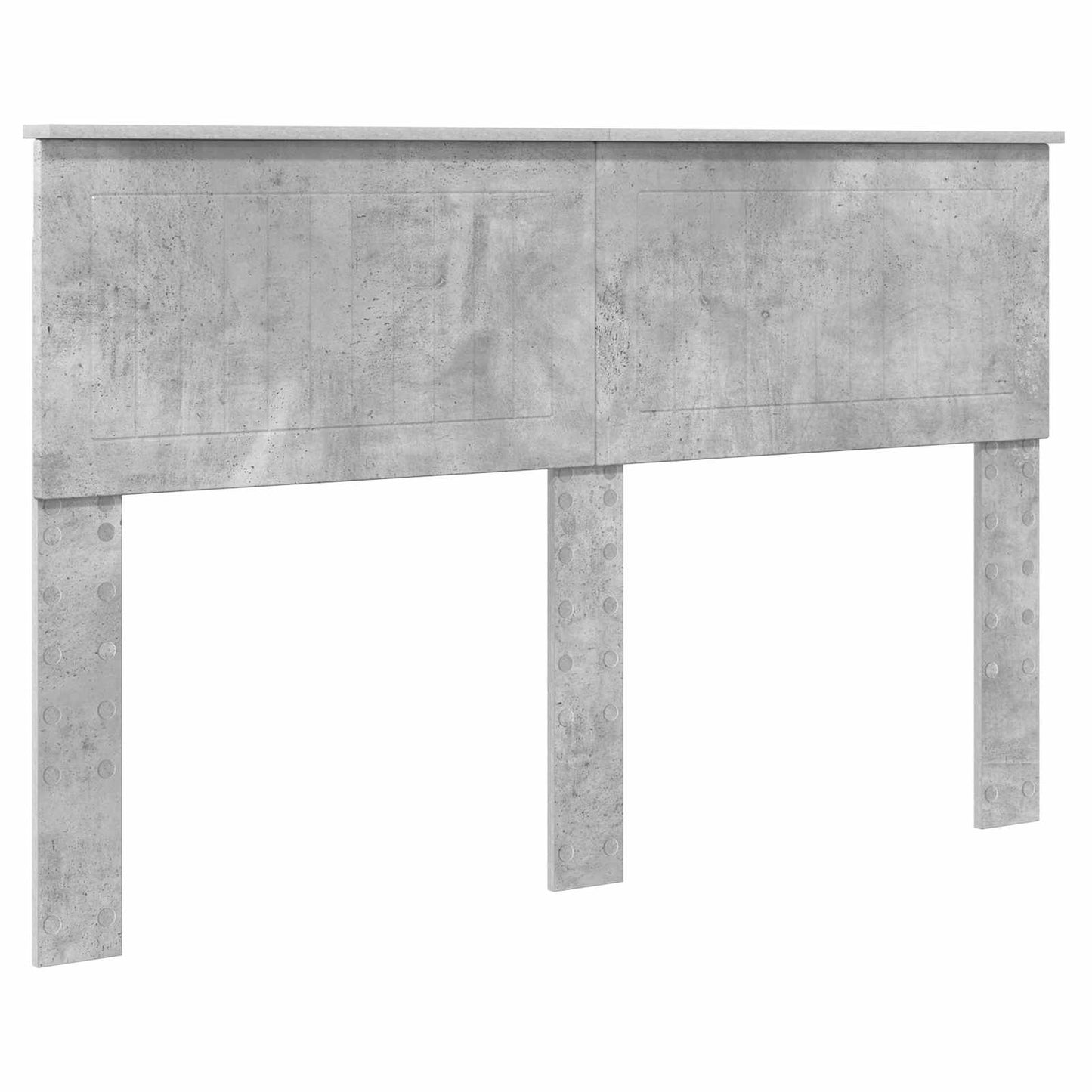 vidaXL Bed Frame with Drawer Concrete Grey 140 x 190 cm Engineer Wood