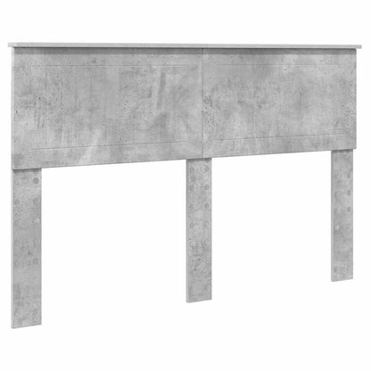 vidaXL Bed Frame with Drawer Concrete Grey 140 x 190 cm Engineer Wood