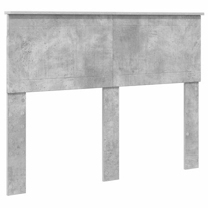 vidaXL Bed Frame with Drawer Concrete Grey 135 x 190 cm Engineer Wood