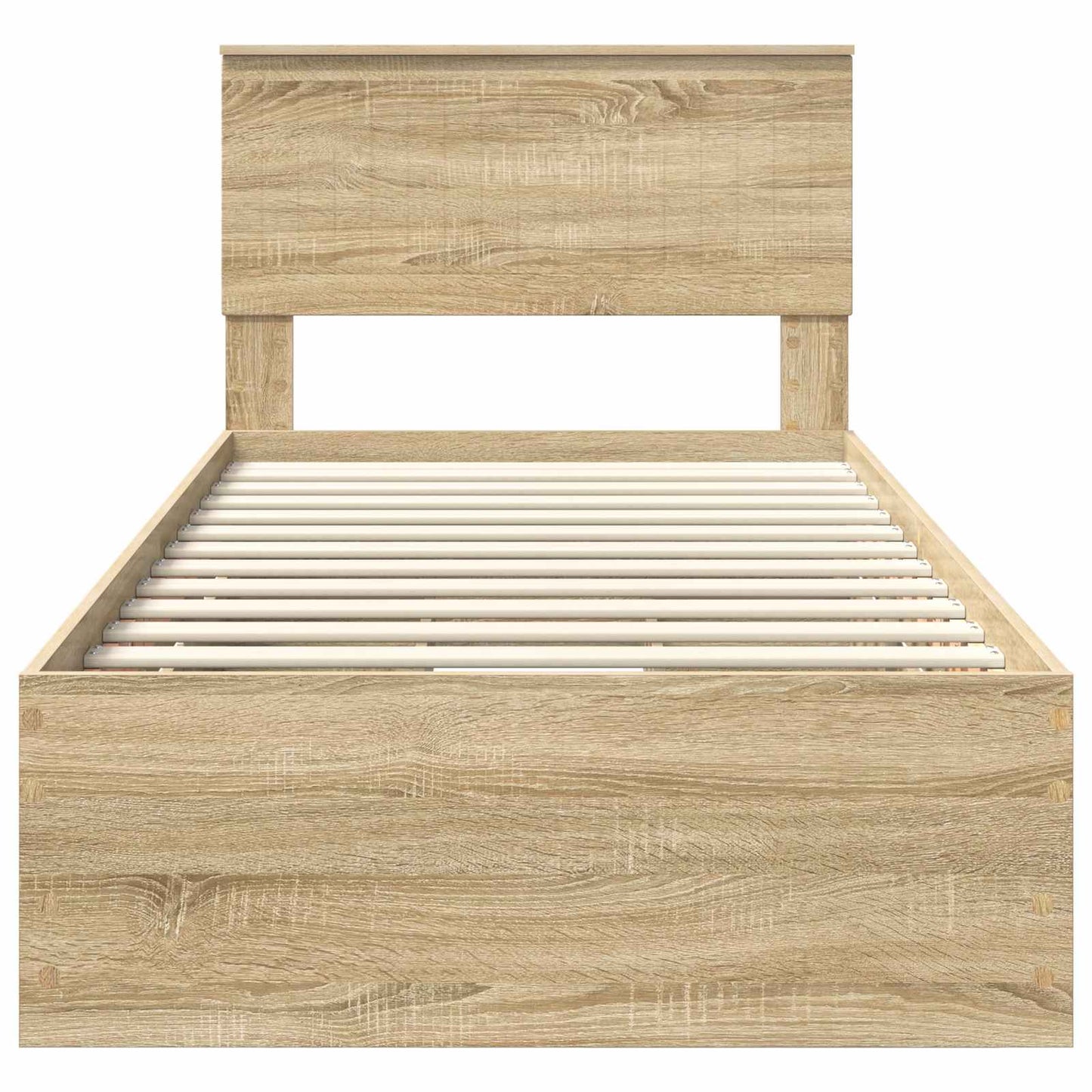 vidaXL Bed Frame with Drawer Sonoma Oak 90 x 200 cm Engineer Wood