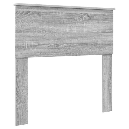 vidaXL Bed Frame with Drawer Grey Sonoma 90 x 190 cm Engineer Wood