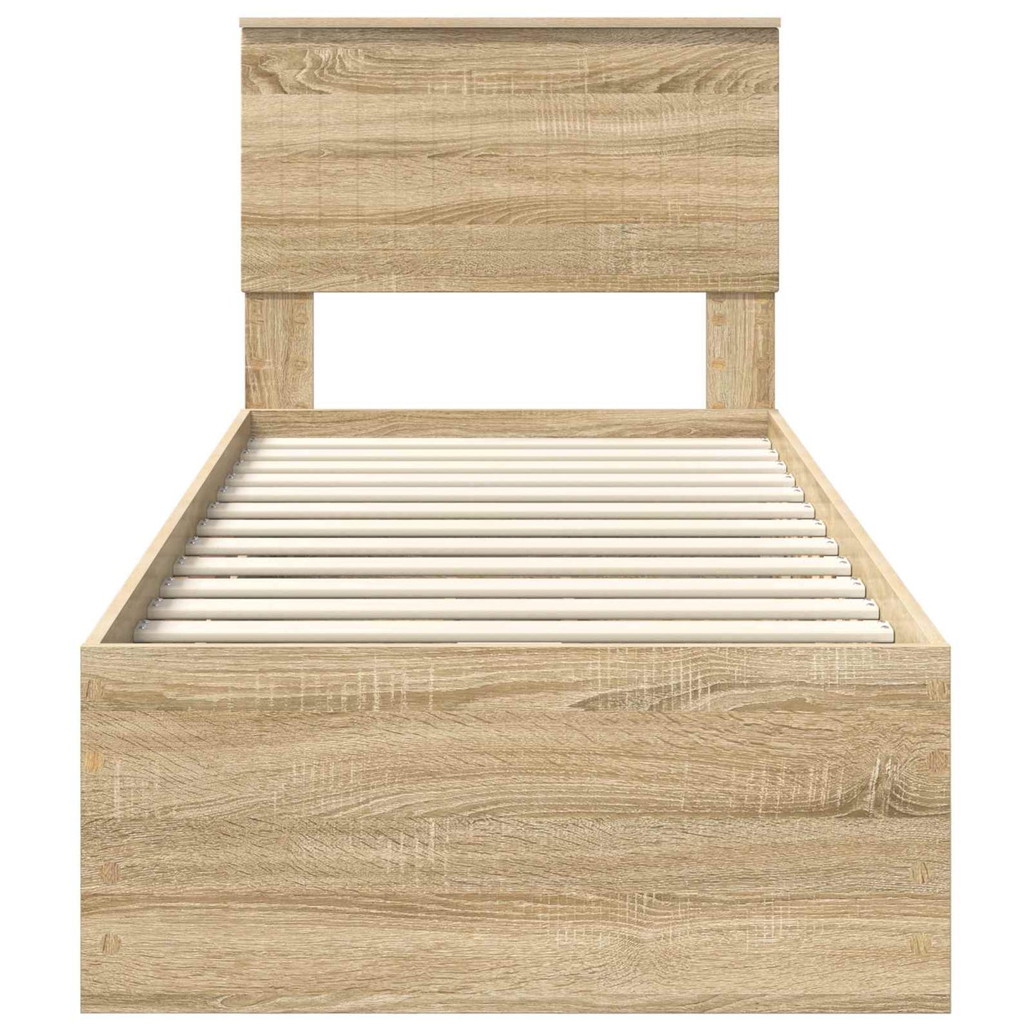 vidaXL Bed Frame with Drawer Sonoma Oak 75 x 190 cm Engineer Wood
