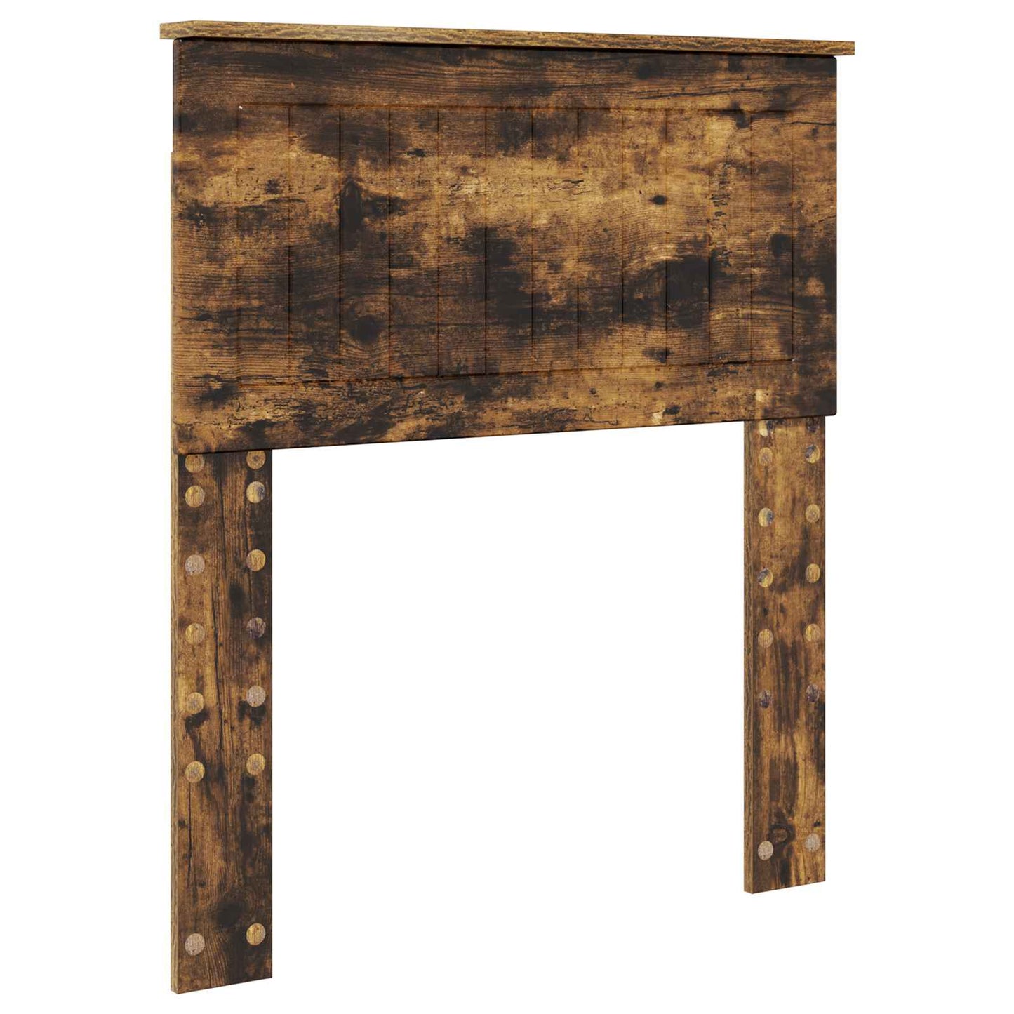vidaXL Bed Frame with Drawer Smoked Oak 75 x 190 cm Engineer Wood