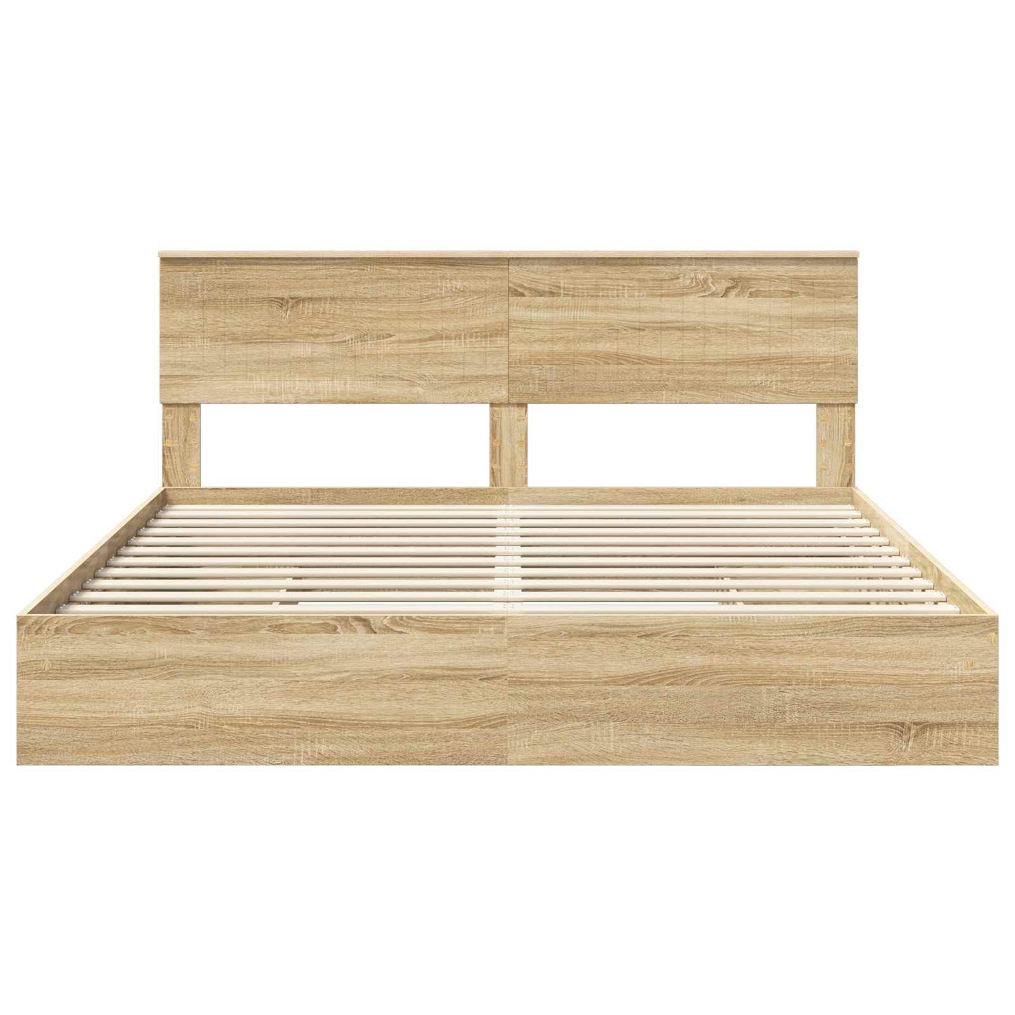 vidaXL Storage Bed with Drawer Sonoma Oak 180 x 200 cm Engineered Wood