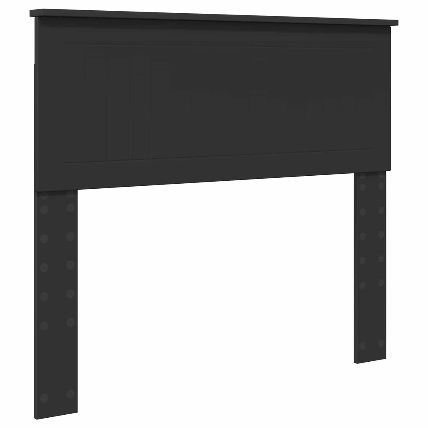 vidaXL Storage Bed with Headboard Black 100 x 200 cm Engineered Wood