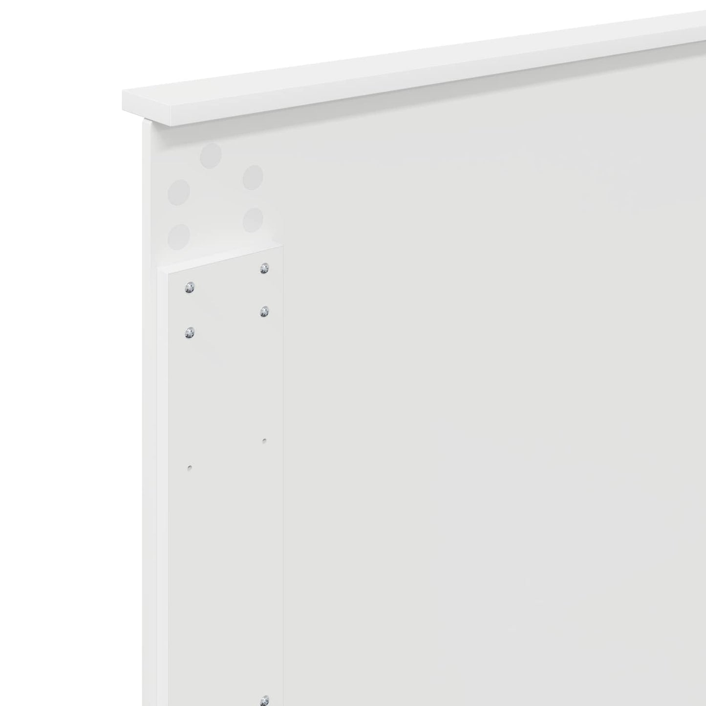 vidaXL Bed Frame with Headboard White 100 x 200 cm Engineered Wood