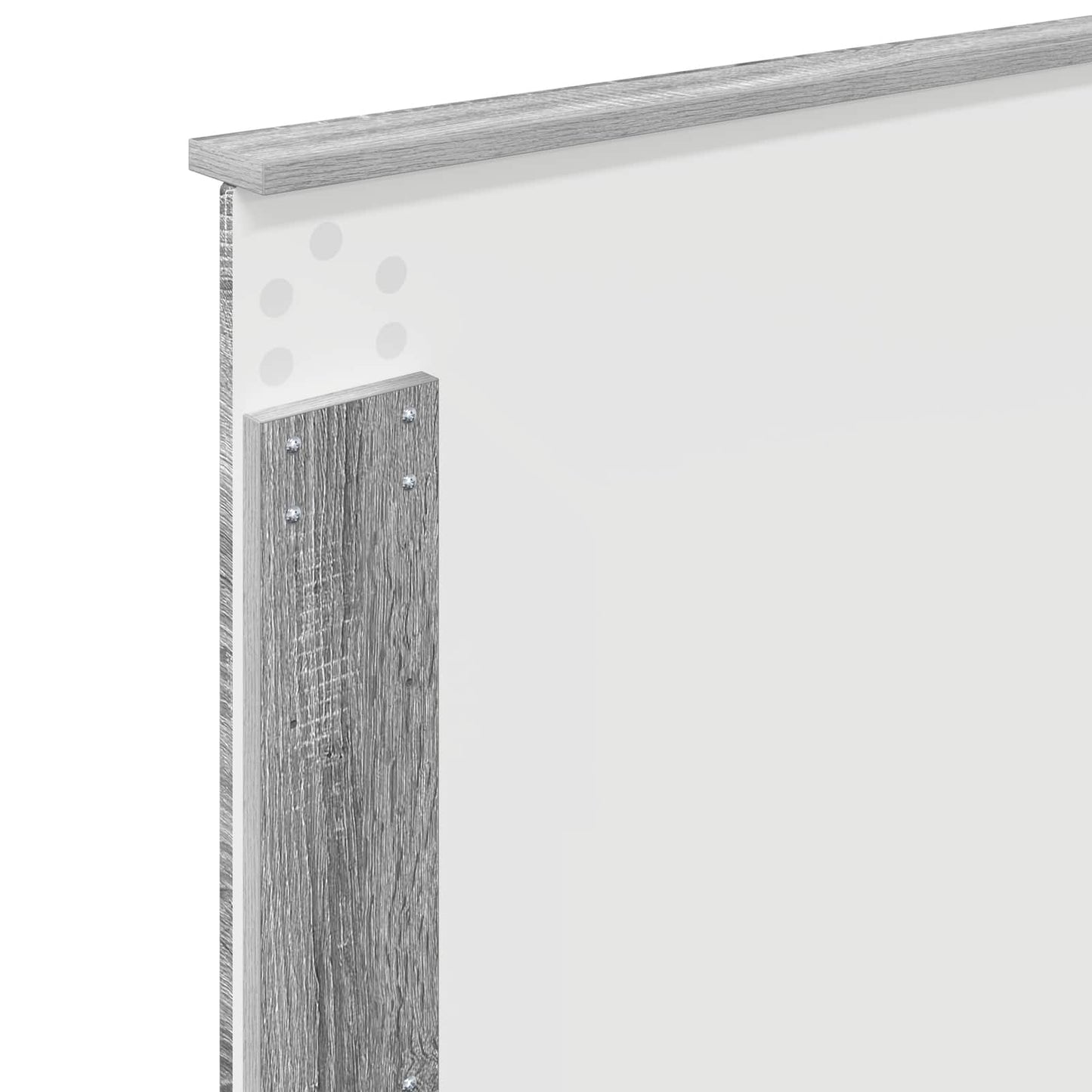 vidaXL Bed Frame with Drawer Grey Sonoma 100 x 200 cm Engineered Wood