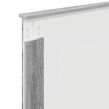 vidaXL Bed Frame with Drawer Grey Sonoma 100 x 200 cm Engineered Wood