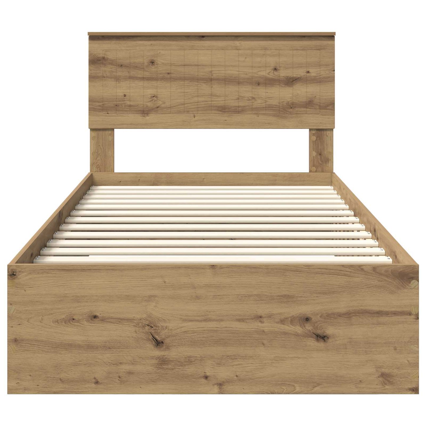 vidaXL Bed Frame with Drawer Artisan Oak 100 x 200 cm Engineered Wood