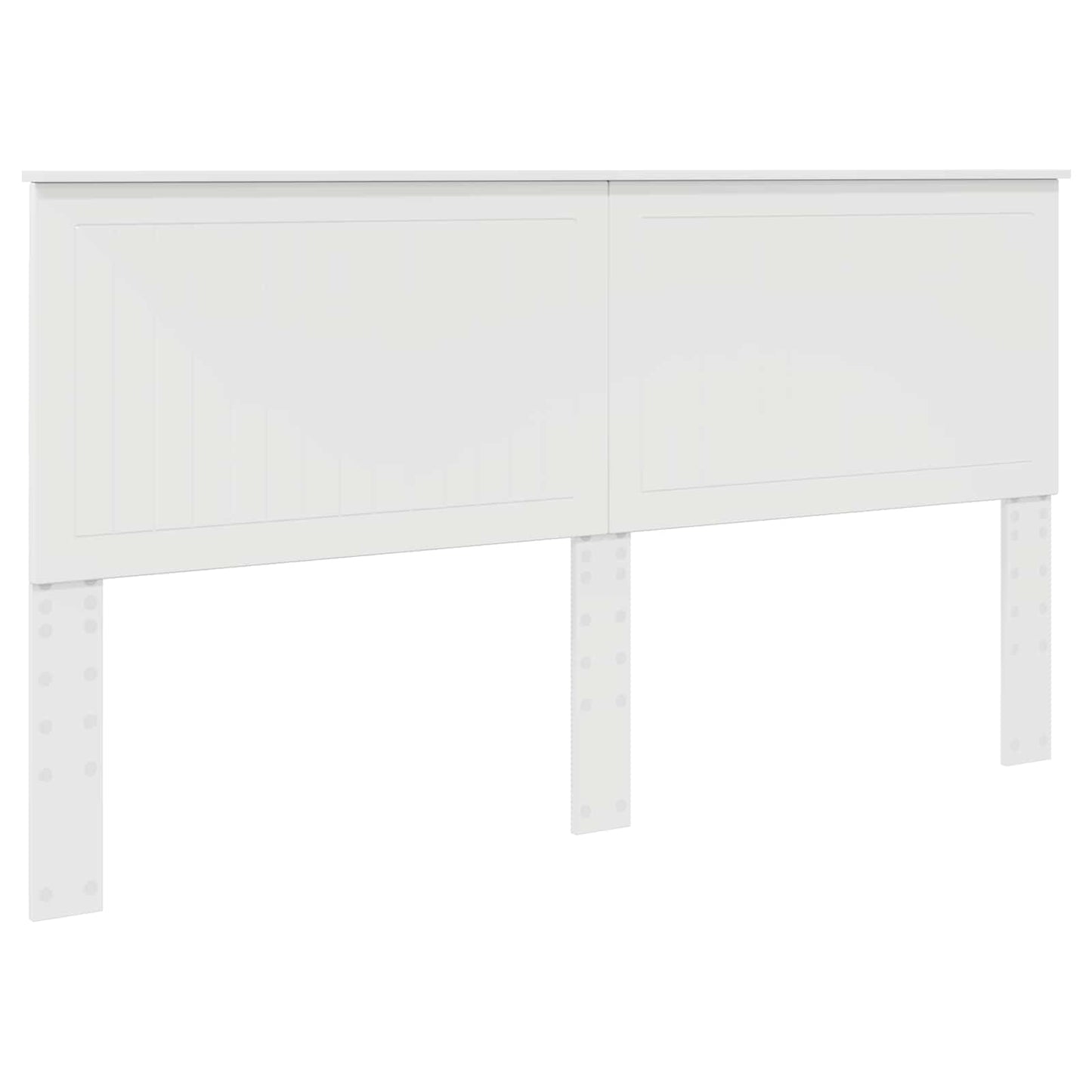 vidaXL Bed Frame with Headboard White 180 x 200 cm Solid Pine Wood