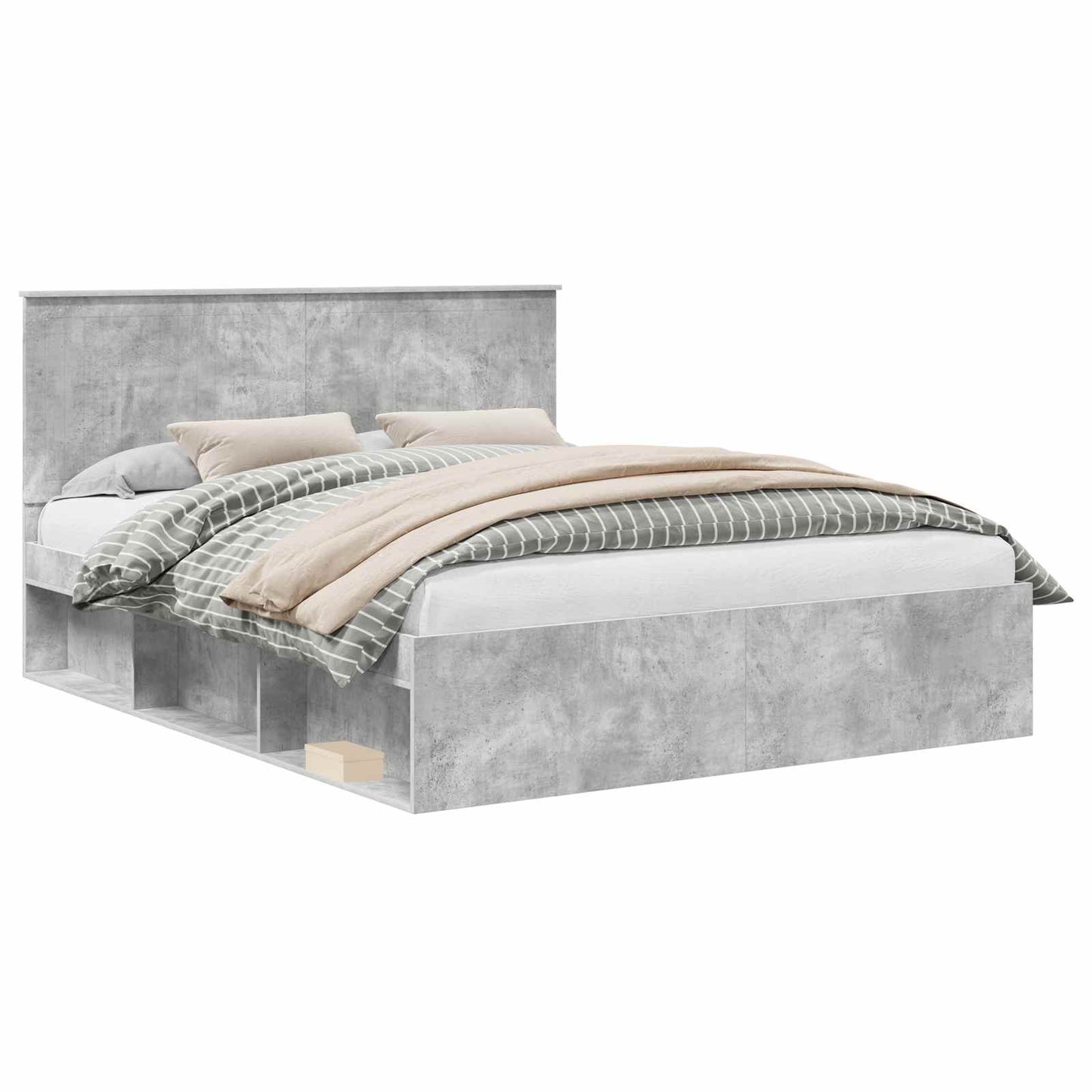 vidaXL Bed Frame with Headboard Concerte 160 x 200 cm Solid Pine Wood