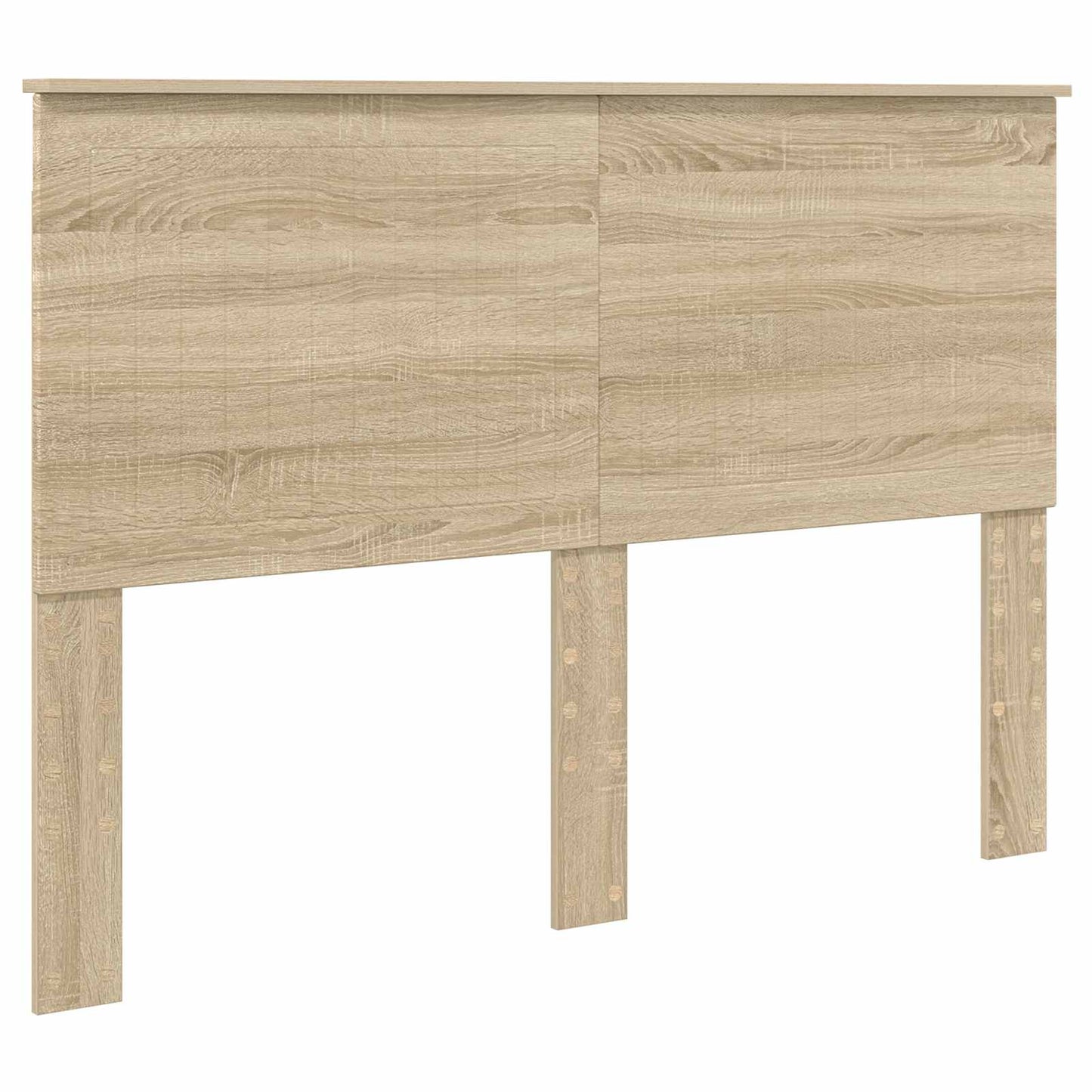 vidaXL Bed Frame with Headboard Sonoma 140 x 200 cm Solid Pine Wood
