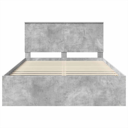 vidaXL Bed Frame with Headboard Concerte 140 x 200 cm Solid Pine Wood