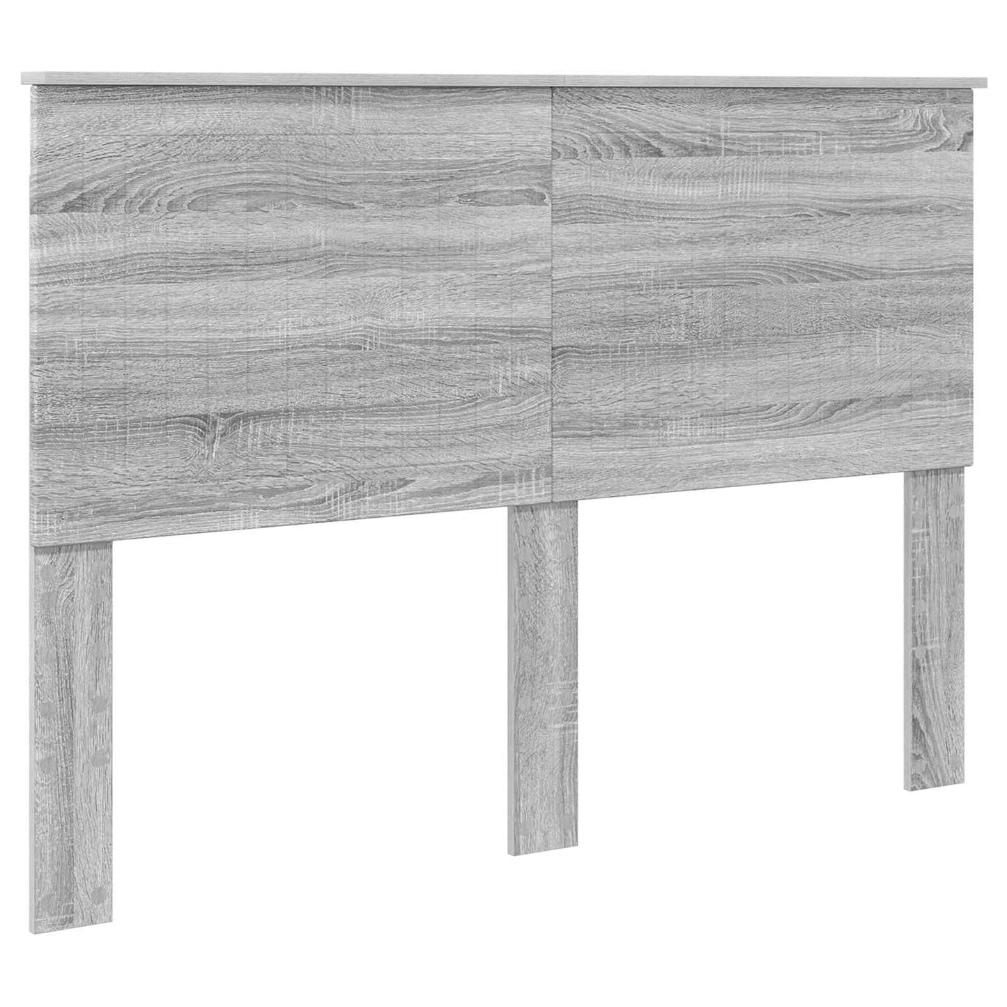 vidaXL Bed Frame Grey Sonoma 140 x 200 cm Solid Pine Wood