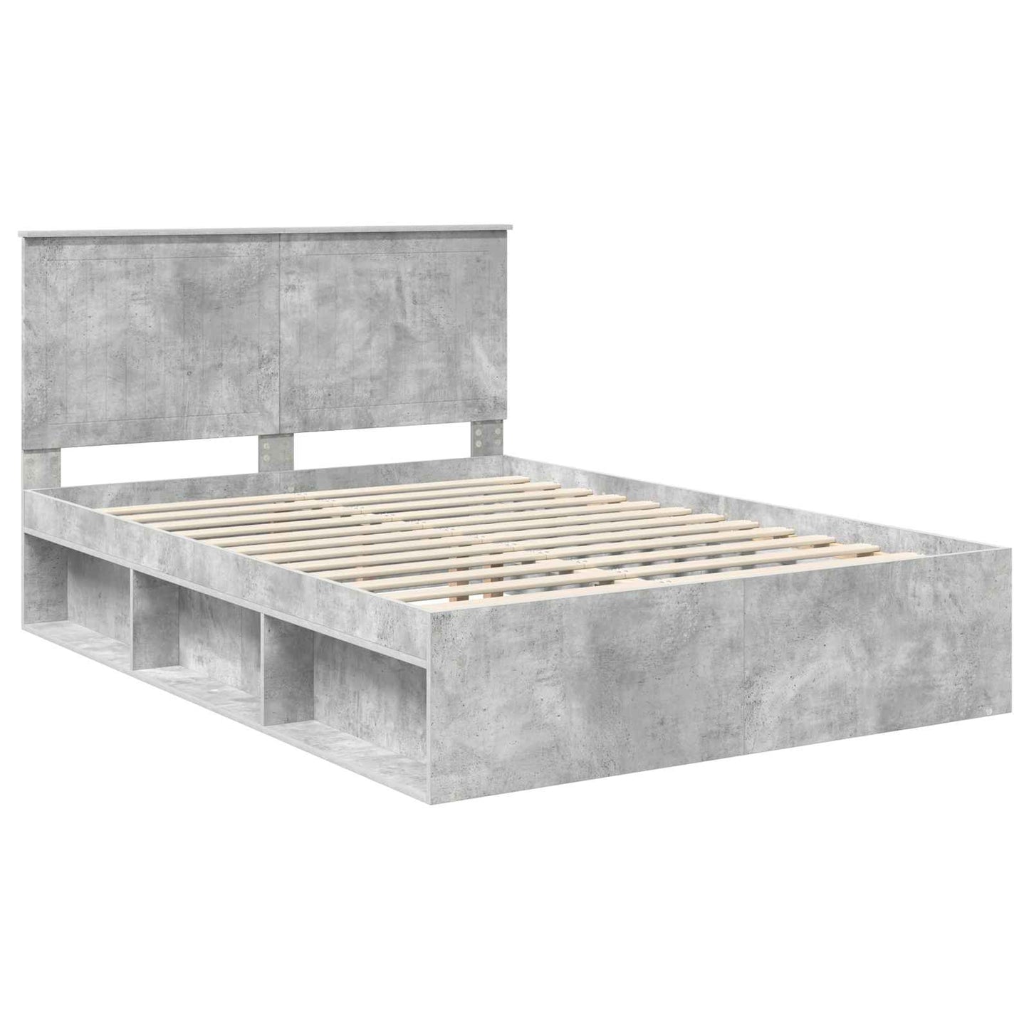 vidaXL Bed Frame with Headboard Concerte 140 x 190 cm Solid Pine Wood