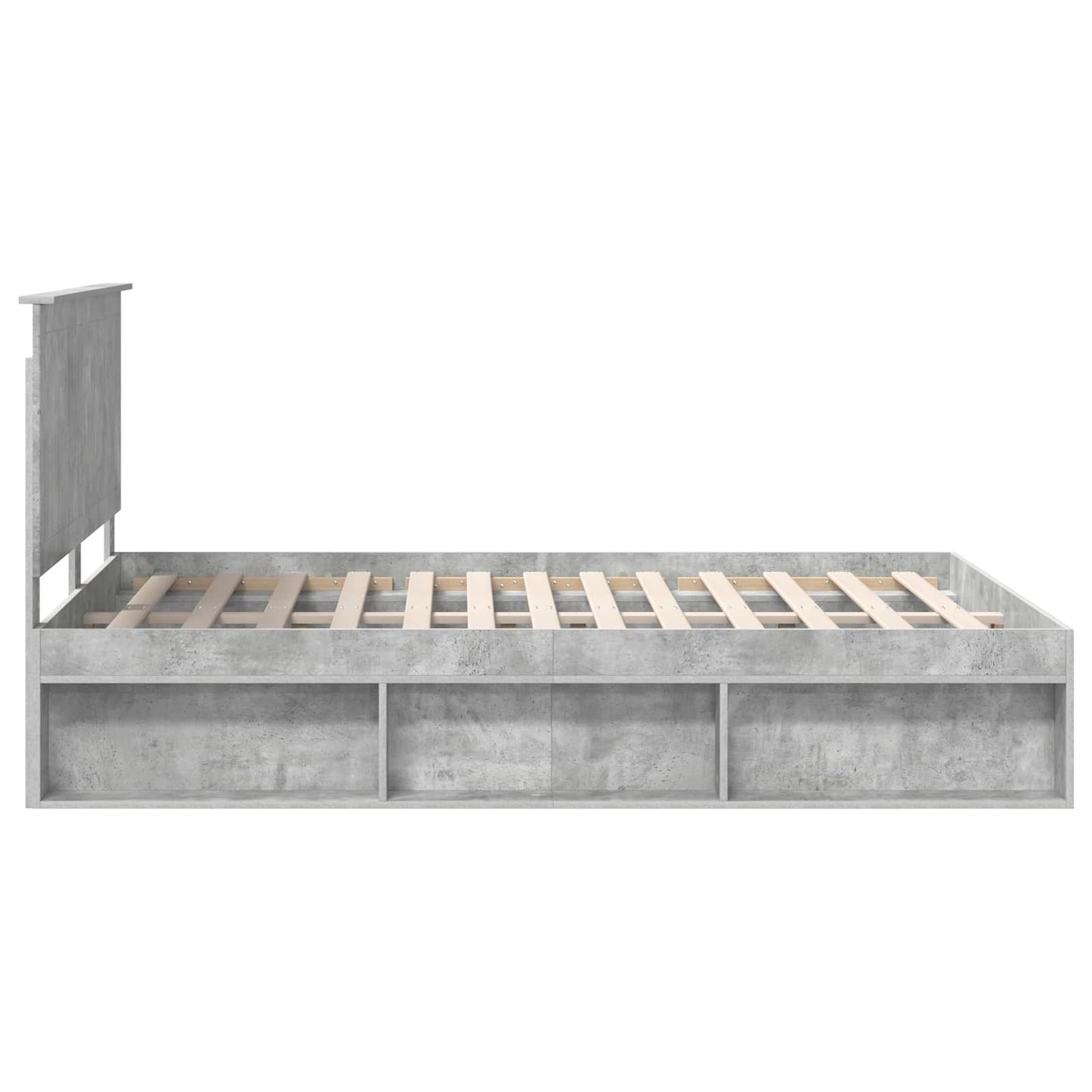 vidaXL Bed Frame with Headboard Concerte 140 x 190 cm Solid Pine Wood