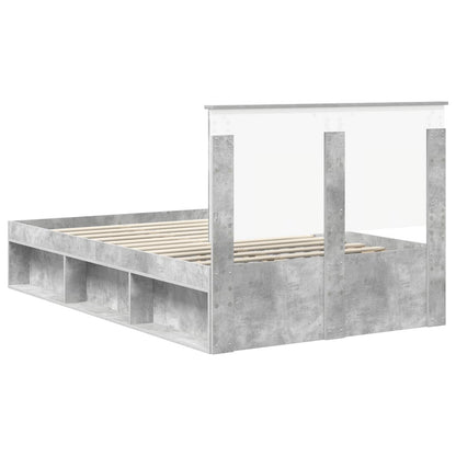 vidaXL Bed Frame with Headboard Concerte 120 x 190 cm Solid Pine Wood