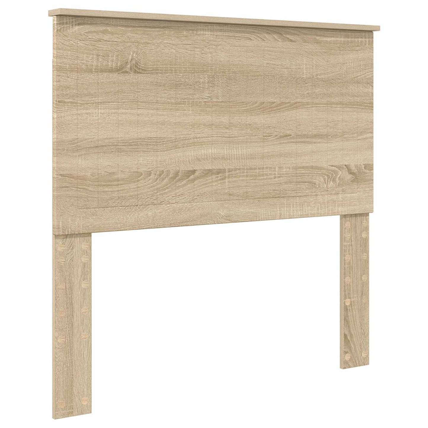 vidaXL Bed Frame with Headboard Sonoma 100 x 200 cm Solid Pine Wood