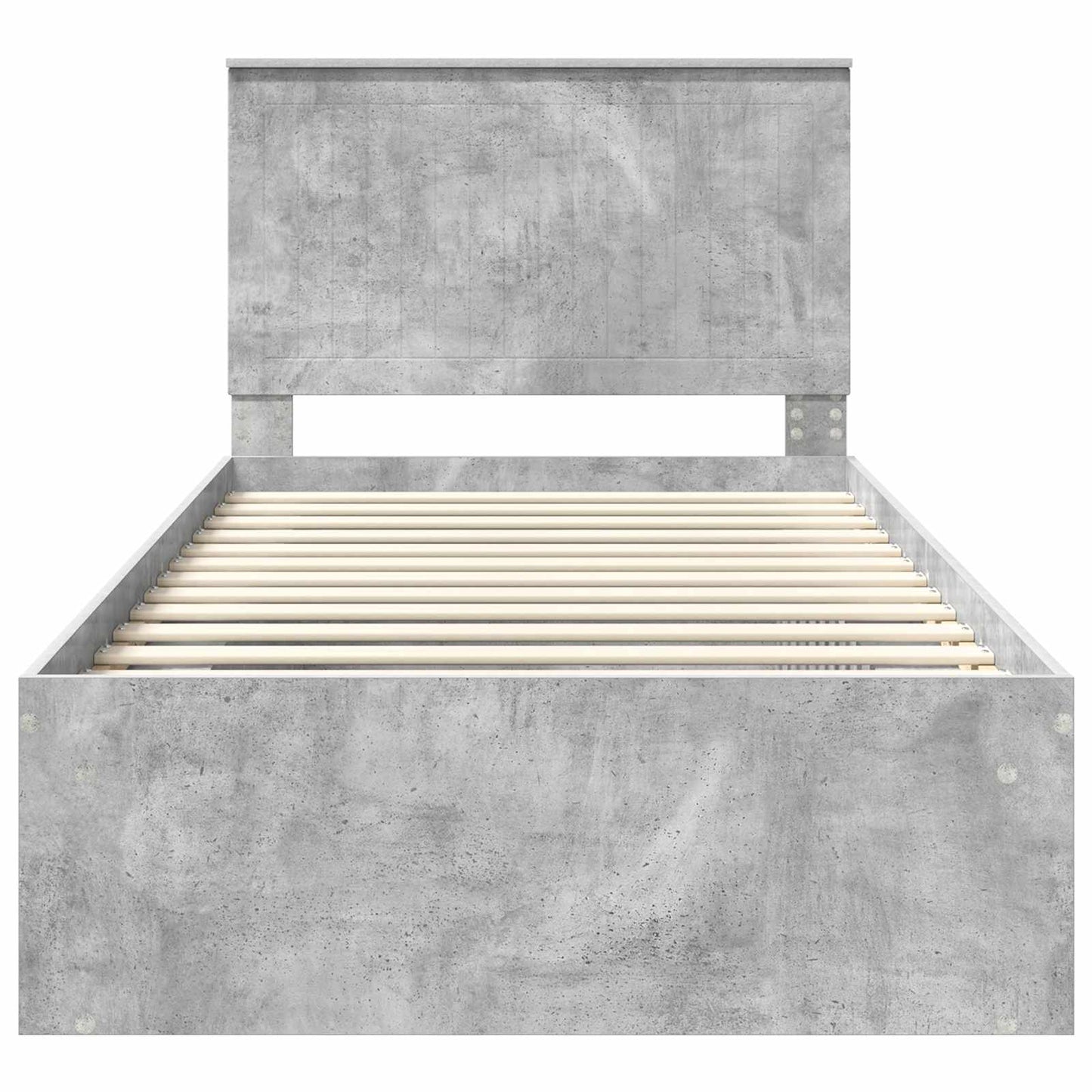 vidaXL Bed Frame Concerte Grey 100 x 200 cm Solid Pine Wood