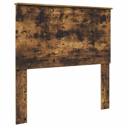 vidaXL Bed Frame Smoked Oak 100 x 200 cm Solid Pine Wood