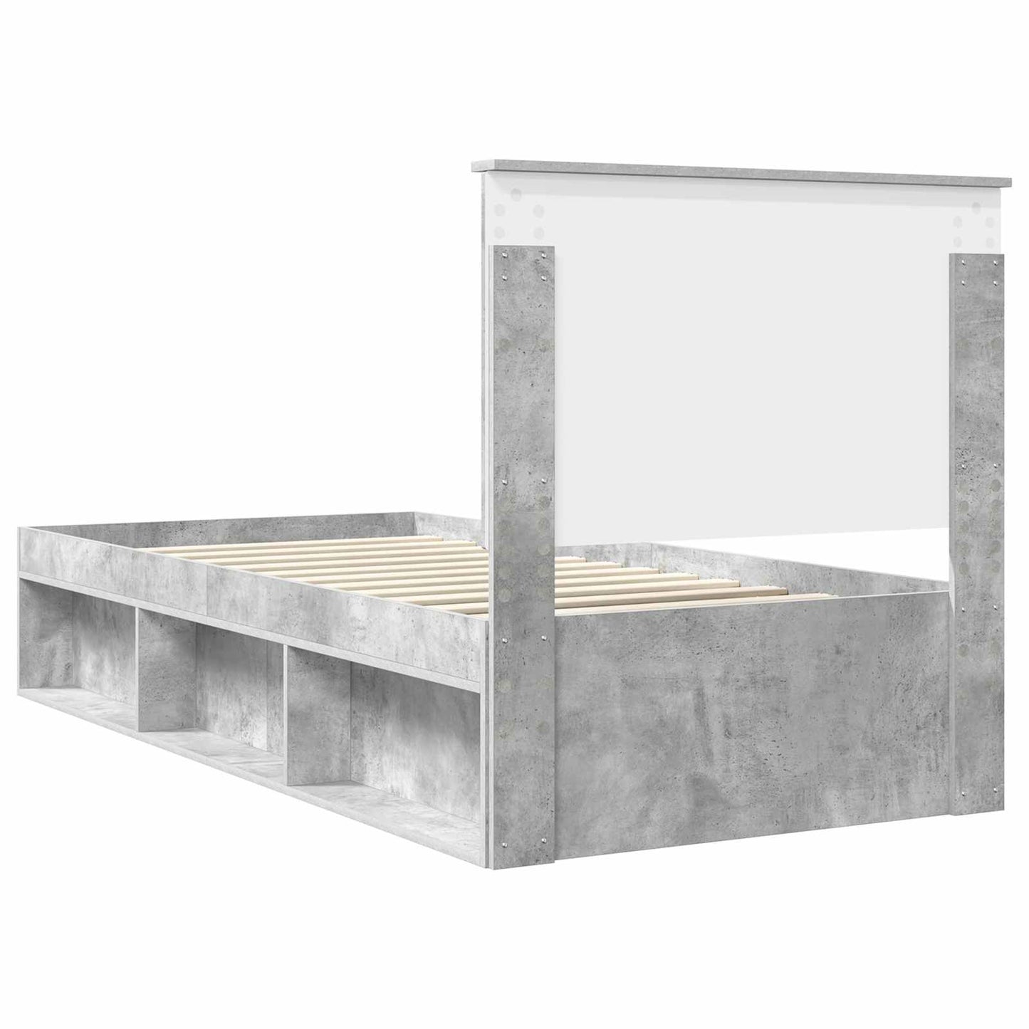 vidaXL Bed Frame with Headboard Concerte 90 x 200 cm Solid Pine Wood