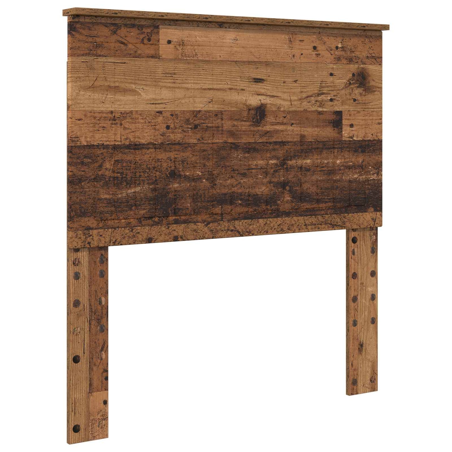 vidaXL Bed Frame with Headboard Old Wood 90 x 200 cm Solid Pine Wood