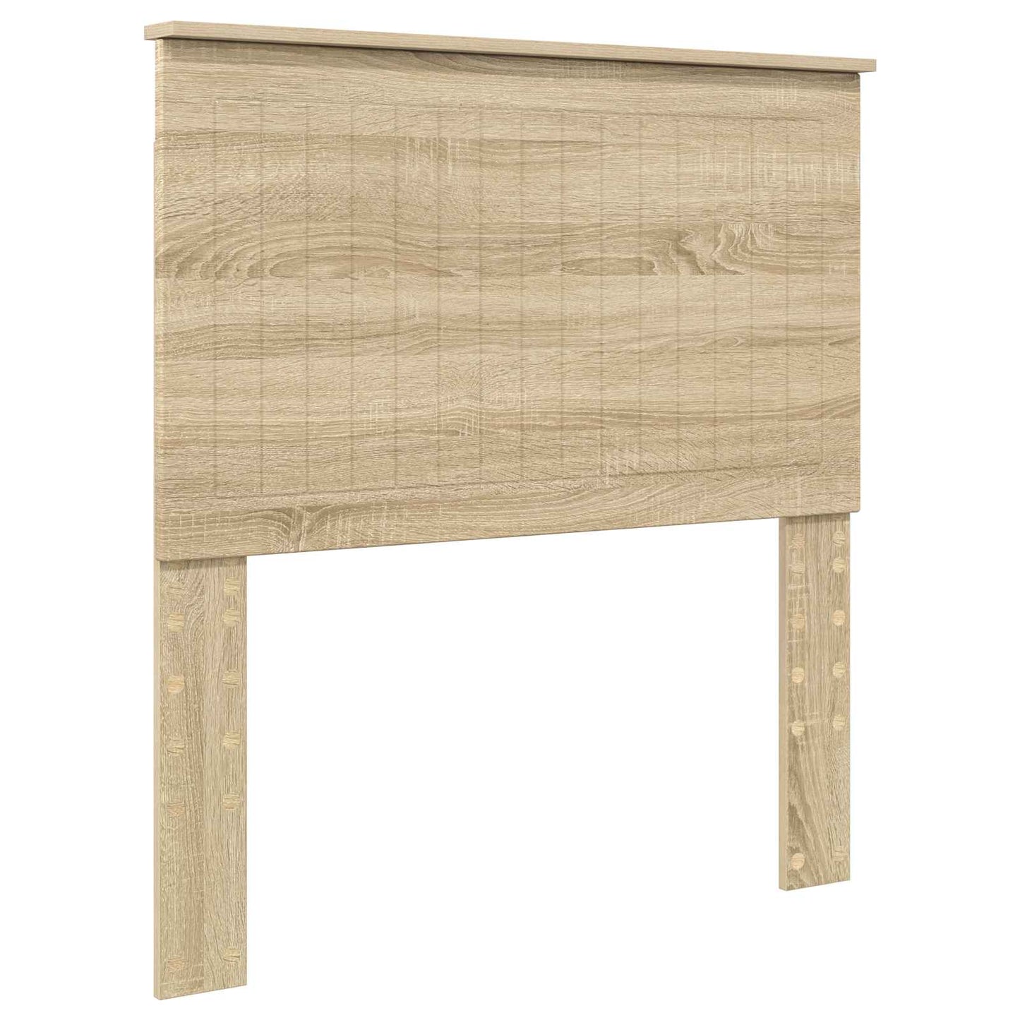 vidaXL Bed Frame with Headboard Sonoma 90 x 190 cm Solid Pine Wood