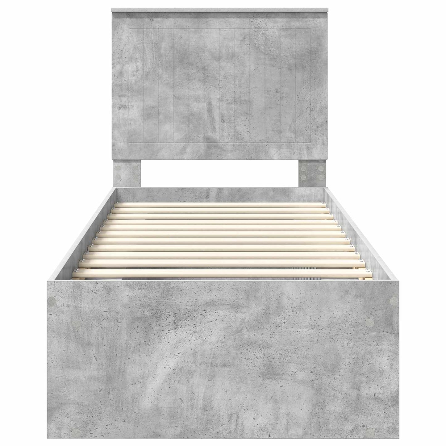 vidaXL Bed Frame Concerte Grey 75 x 190 cm Solid Pine Wood