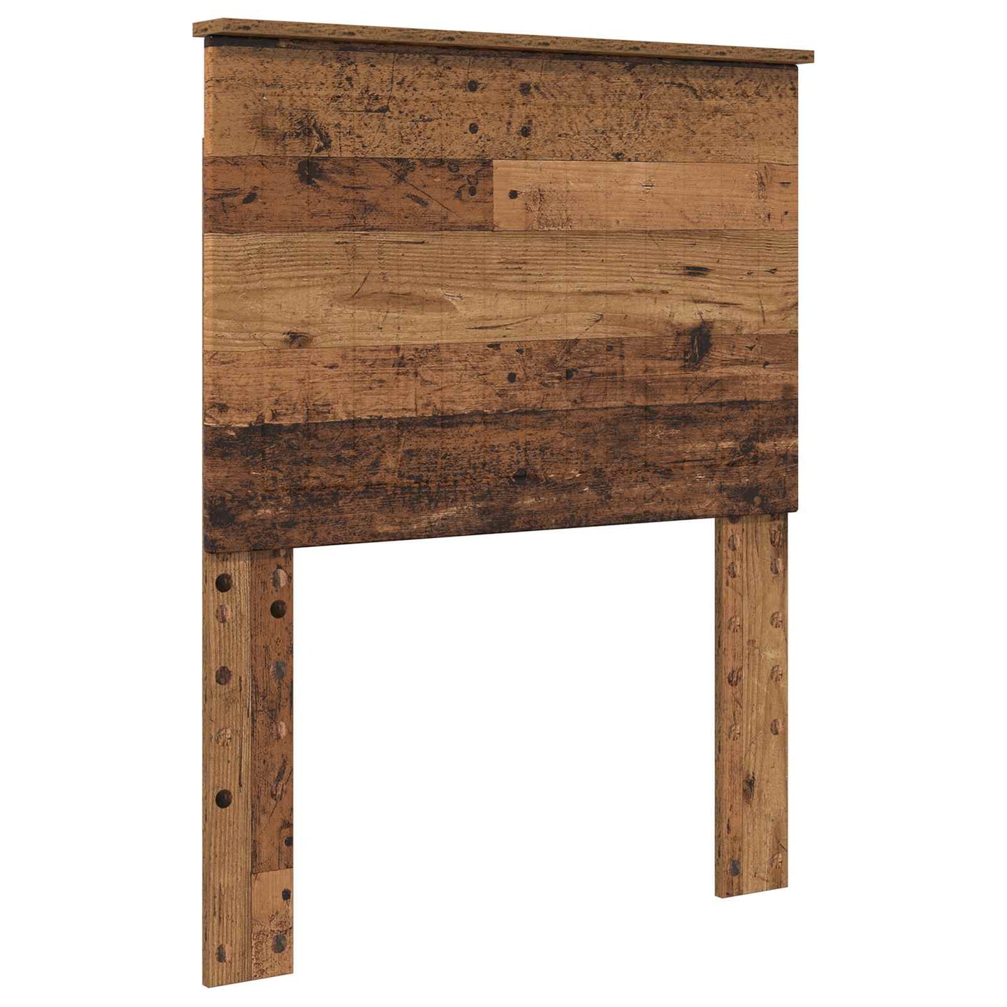 vidaXL Bed Frame with Headboard Old Wood 75 x 190 cm Solid Pine Wood