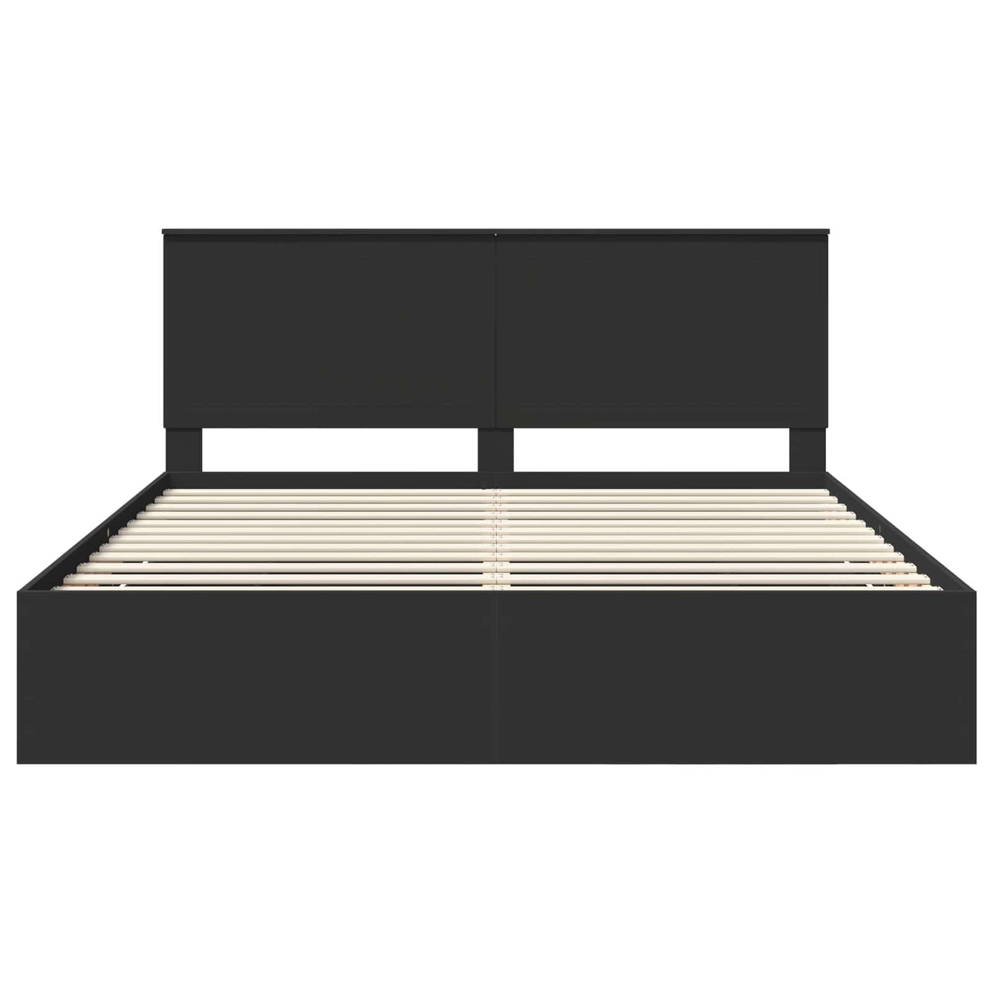 vidaXL Bed Frame with Drawer Black 180 x 200 cm Engineer Wood