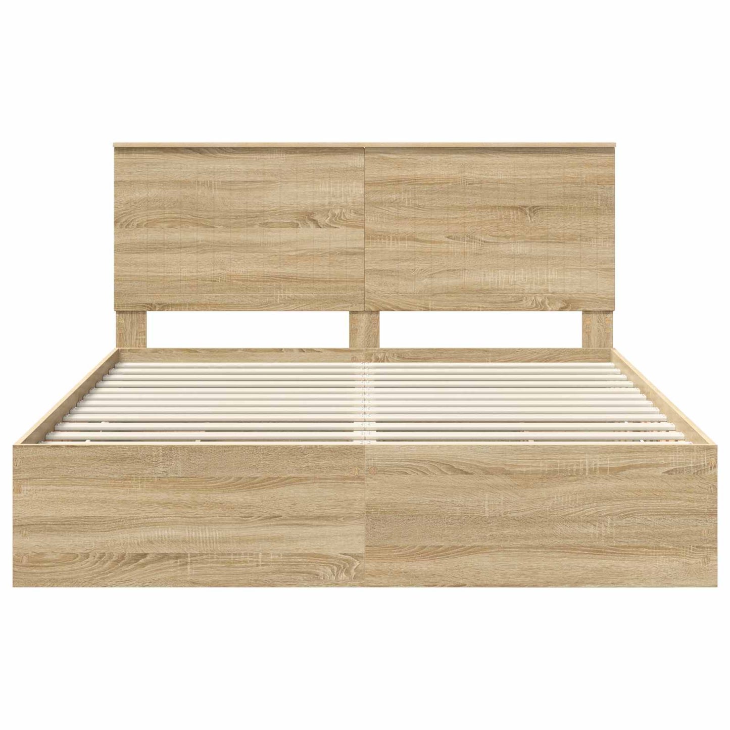 vidaXL Bed Frame with Drawer Sonoma Oak 160 x 200 cm Engineer Wood