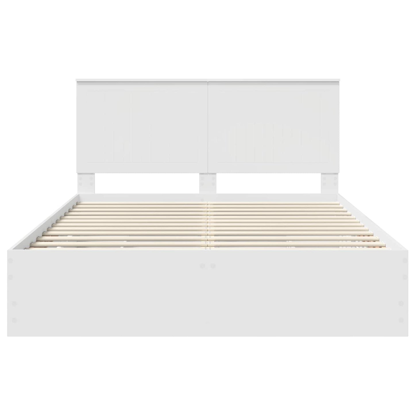 vidaXL Bed Frame with Drawer White 150 x 200 cm Engineer Wood