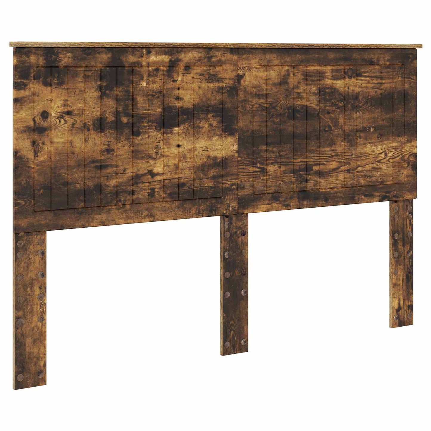 vidaXL Bed Frame with Drawer Smoked Oak 150 x 200 cm Engineer Wood