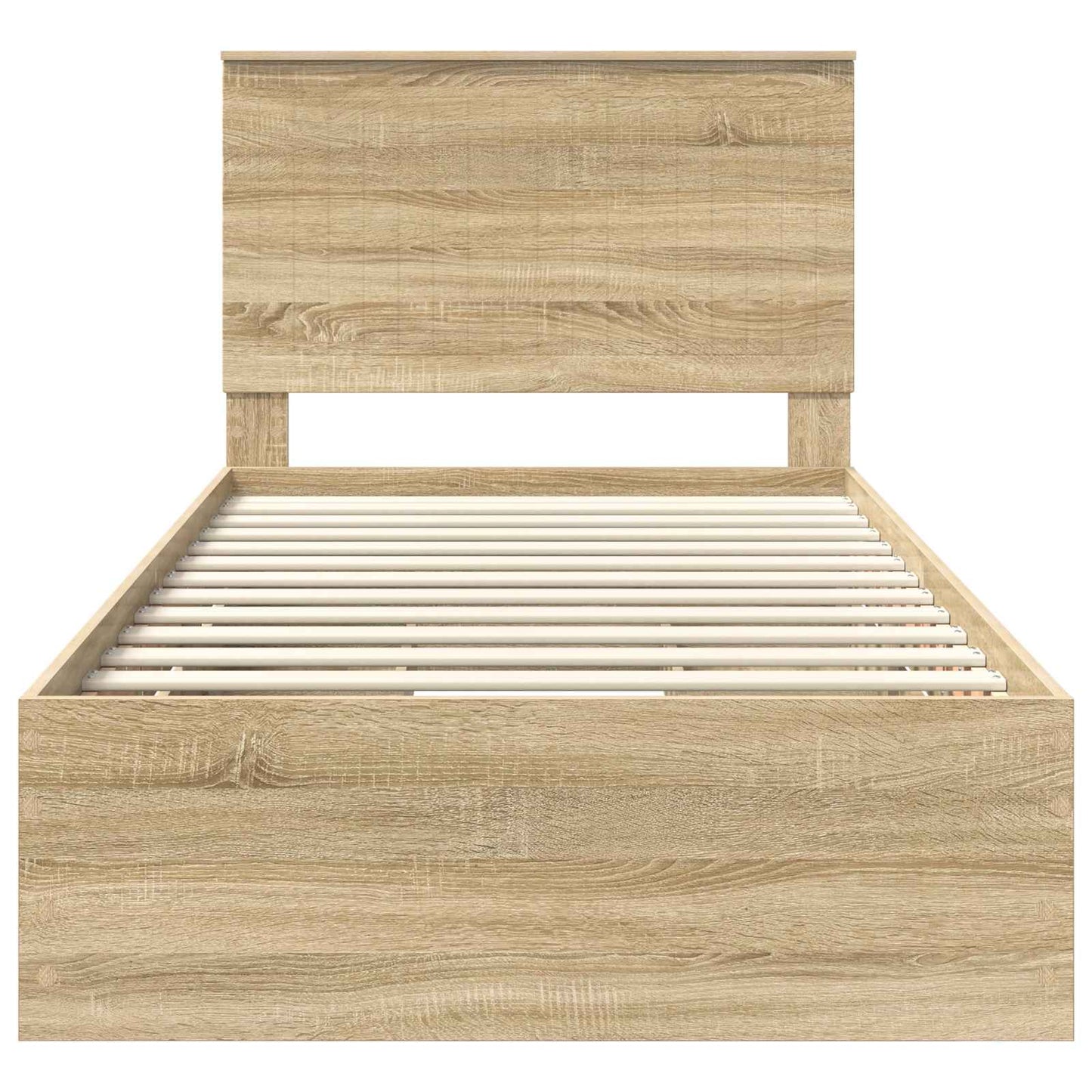 vidaXL Bed Frame with Drawer Sonoma Oak 100 x 200 cm Engineer Wood