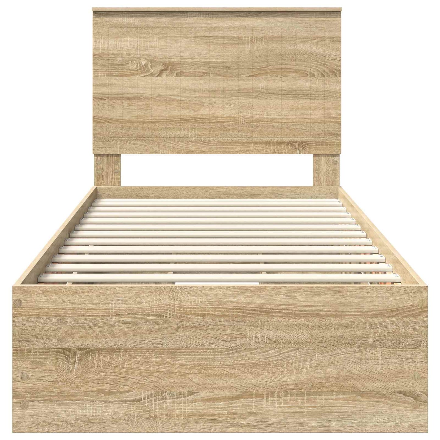 vidaXL Bed Frame with Drawer Sonoma Oak 90 x 200 cm Engineer Wood