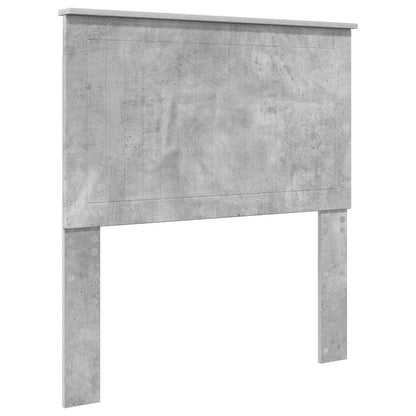 vidaXL Bed Frame with Drawer Concrete Grey 90 x 190 cm Engineer Wood