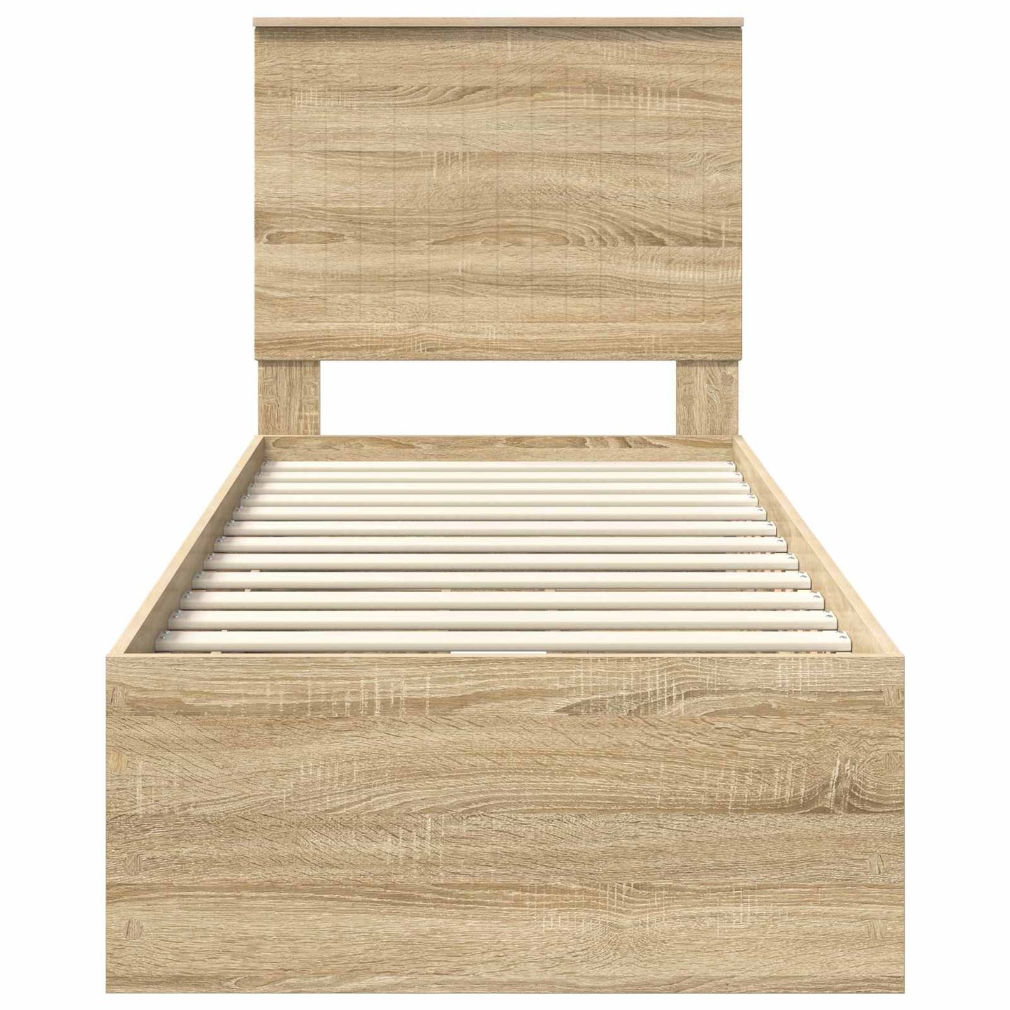 vidaXL Bed Frame with Drawer Sonoma Oak 75 x 190 cm Engineer Wood