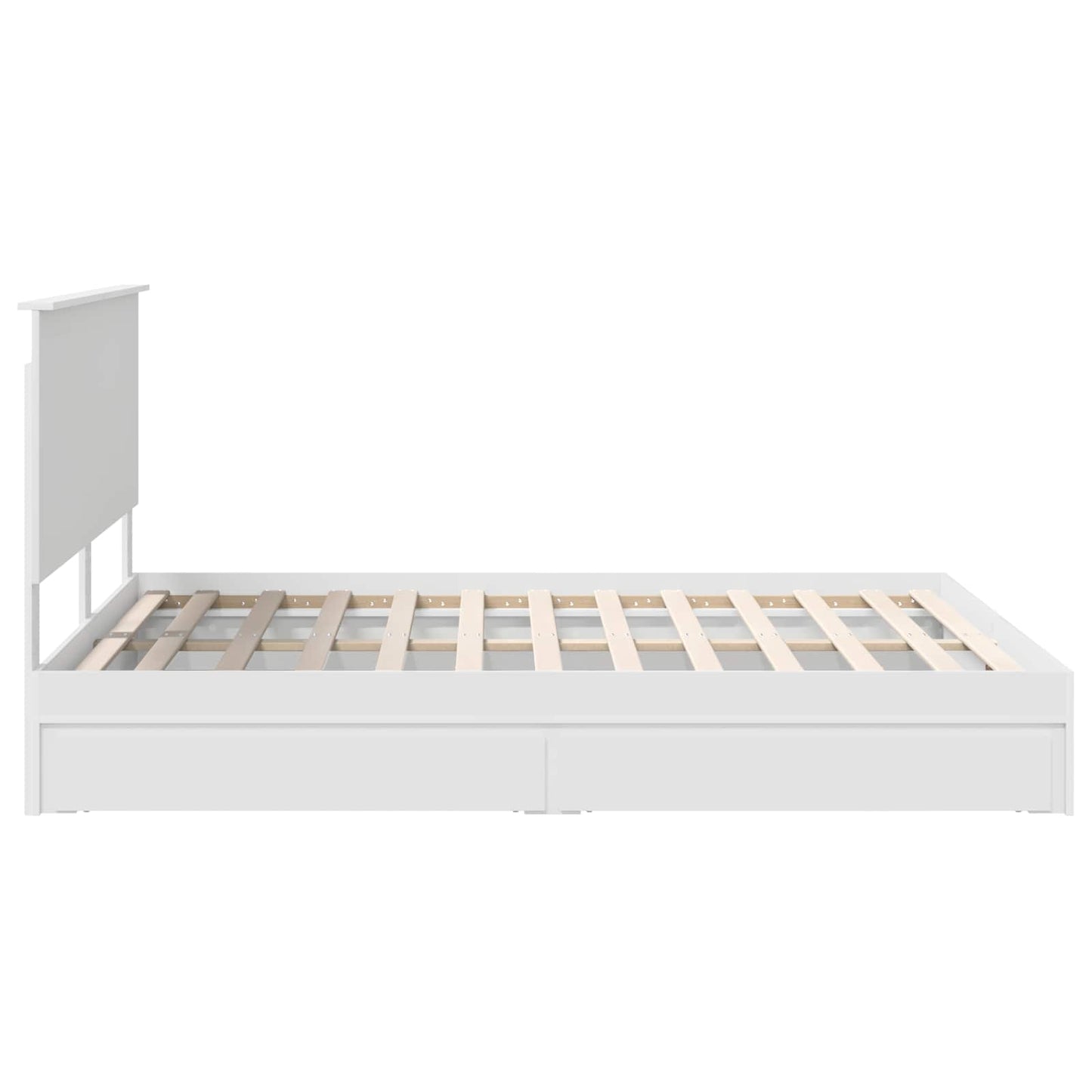 vidaXL Bed Frame with Drawer with Headboard Manual Engineered Wood