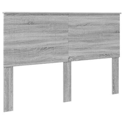vidaXL Storage Bed Grey Sonoma 150 x 200 cm Engineered Wood