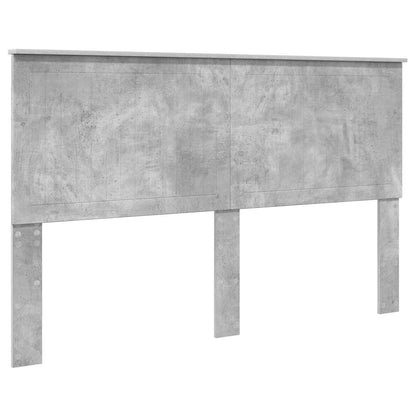 vidaXL Bed Frame Concrete Grey 160 x 200 cm Engineered Wood
