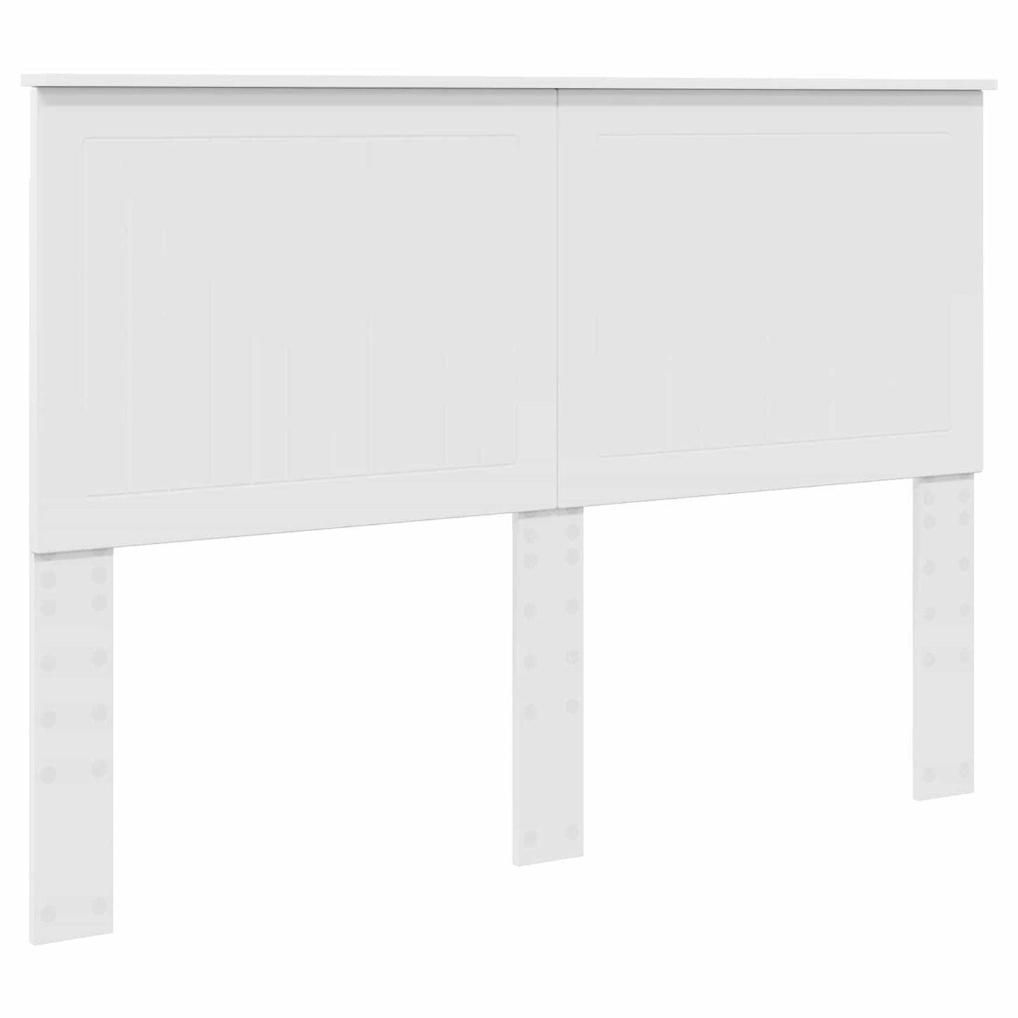 vidaXL Bed Frame with Headboard White 140 x 200 cm Engineered Wood