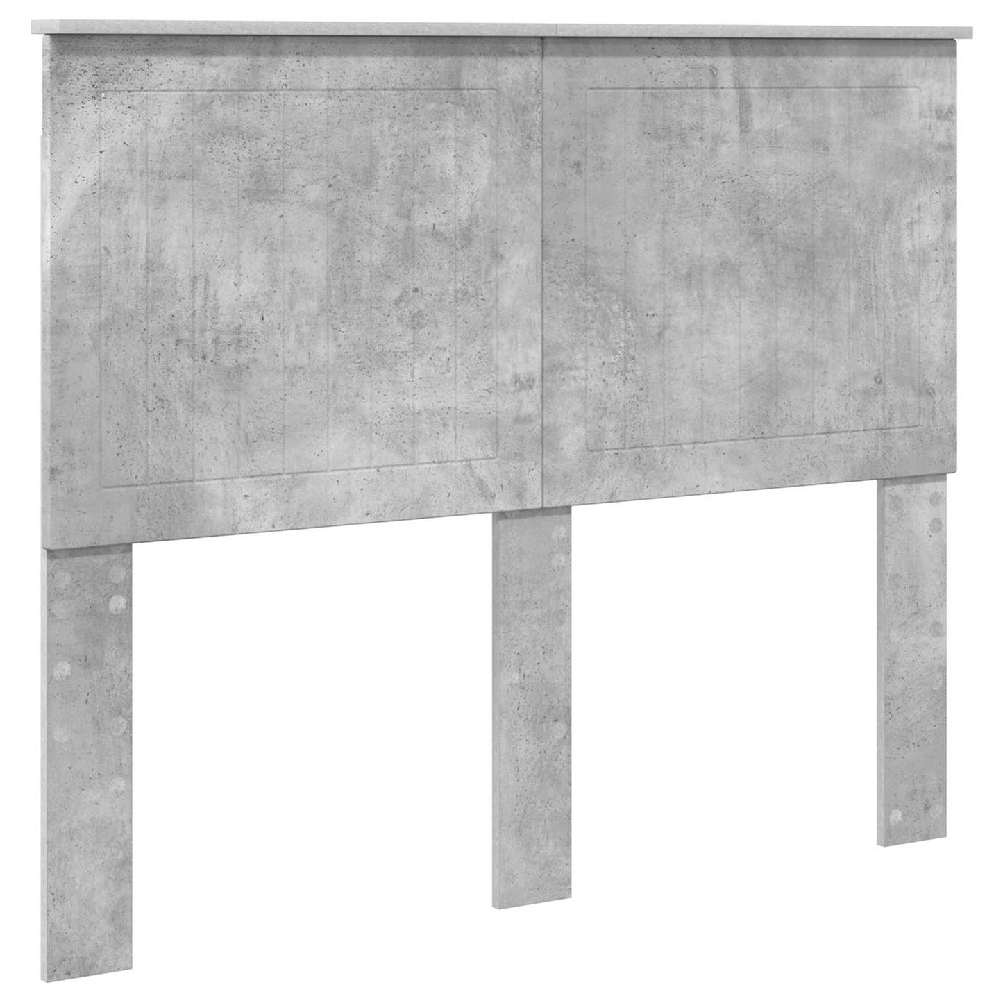 vidaXL Bed Frame Concrete Grey 135 x 190 cm Engineered Wood