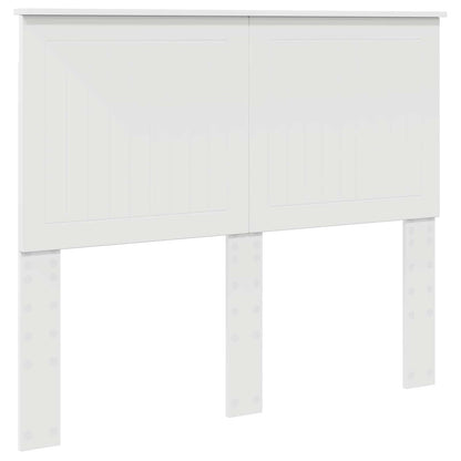 vidaXL Bed Frame with Headboard White 120 x 190 cm Engineered Wood