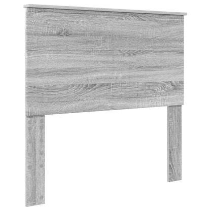 vidaXL Bed Frame with Drawer Grey Sonoma 100 x 200 cm Engineered Wood