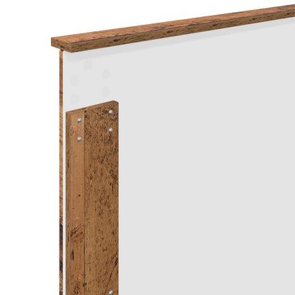 vidaXL Bed Frame with Headboard Old Wood 90 x 200 cm Engineered Wood