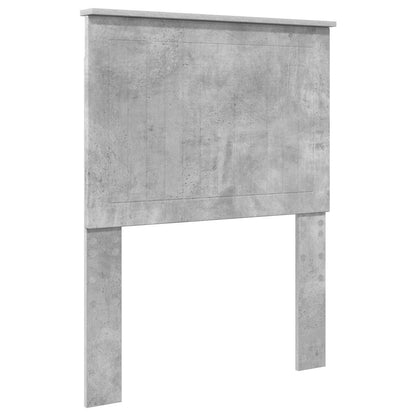 vidaXL Bed Frame Concrete Grey and Silver 70 x 190 cm Engineered Wood